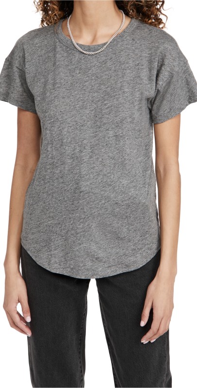 Madewell Whisper Cotton Rib Crewneck Tee Optic White