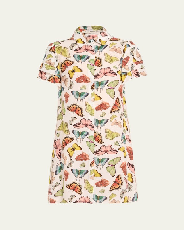 Boundless Butterfly Jem Short-Sleeve Shirtdress