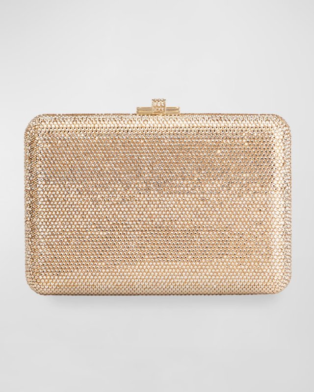 Slim Slide Crystal Evening Clutch Bag