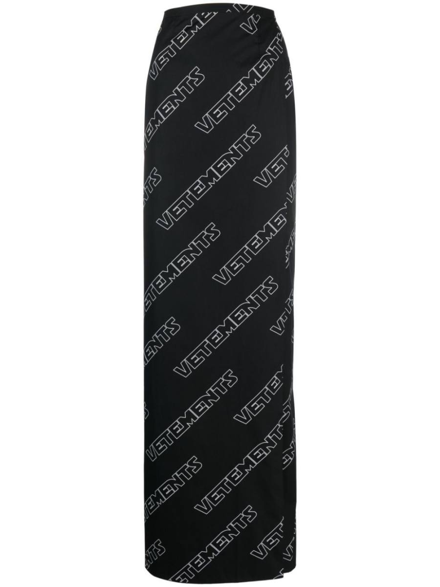 logo-print full skirt