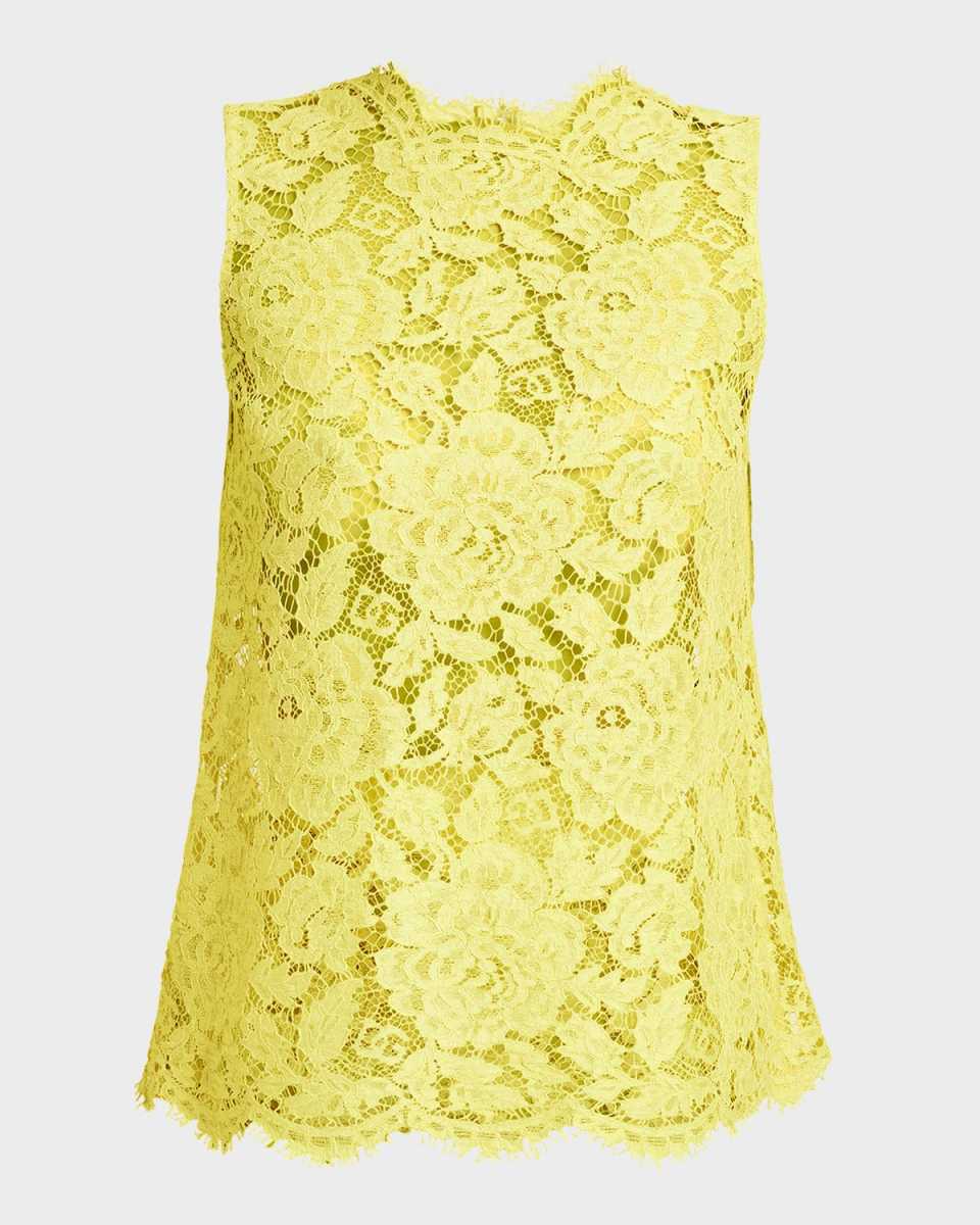 Floral Lace Sleeveless Top