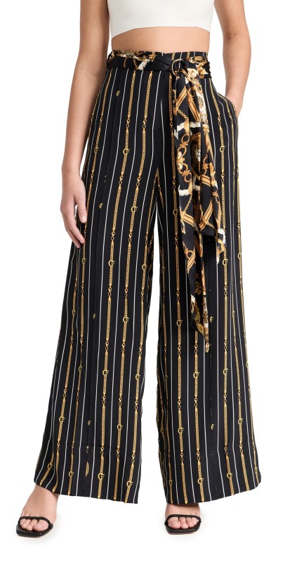 Camilla Scarf Belt Wide Leg Pants Coast To Coast
