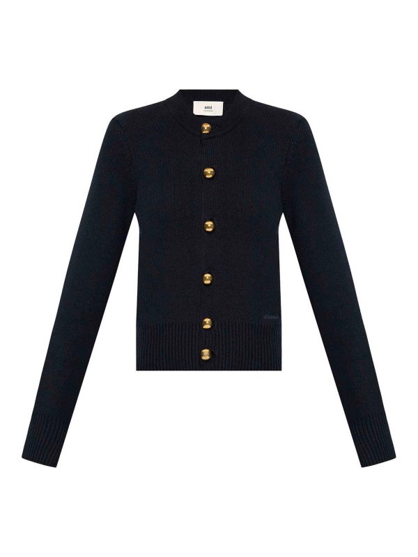 Ami Paris Cardigan - Bleu Foncé