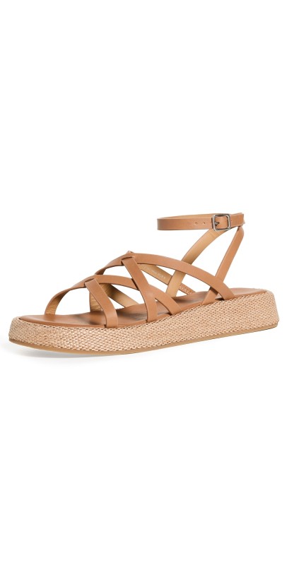 Madewell The Sabrina Flat Form Sandals Desert Camel