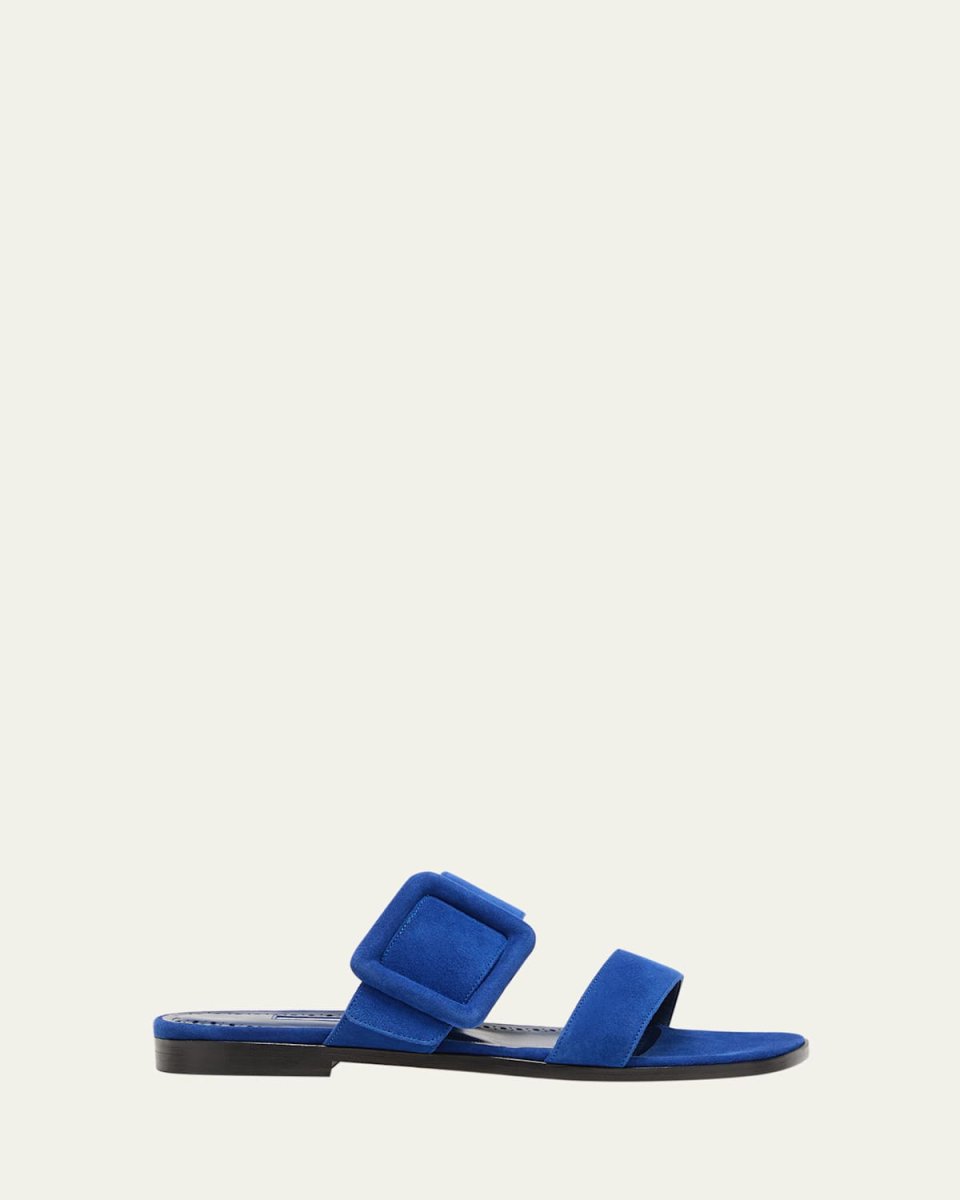 Tituba Suede Buckle Dual-Band Sandals