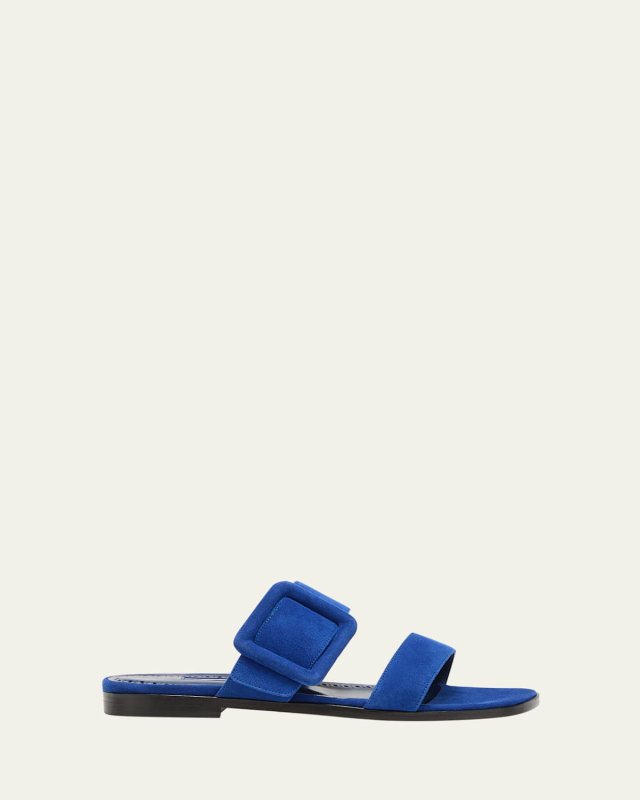 Tituba Suede Buckle Dual-Band Sandals