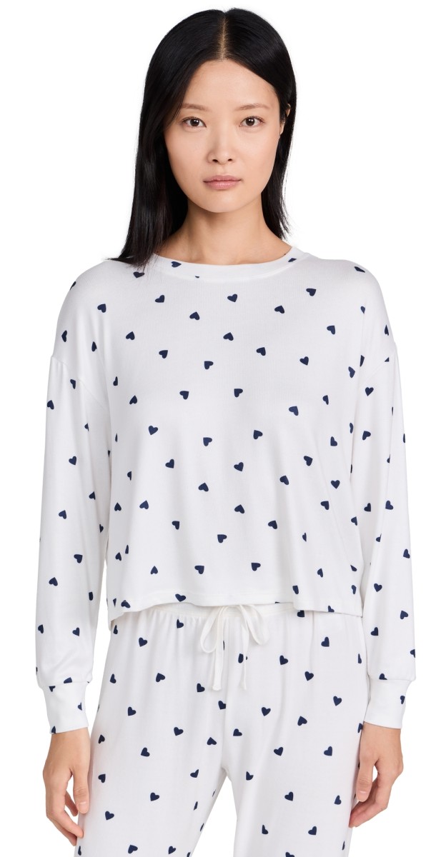 Z Supply Baby Love Long Sleeve Top Sea Salt