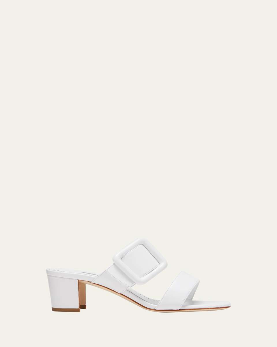 Tituba Leather Buckle Slide Sandals