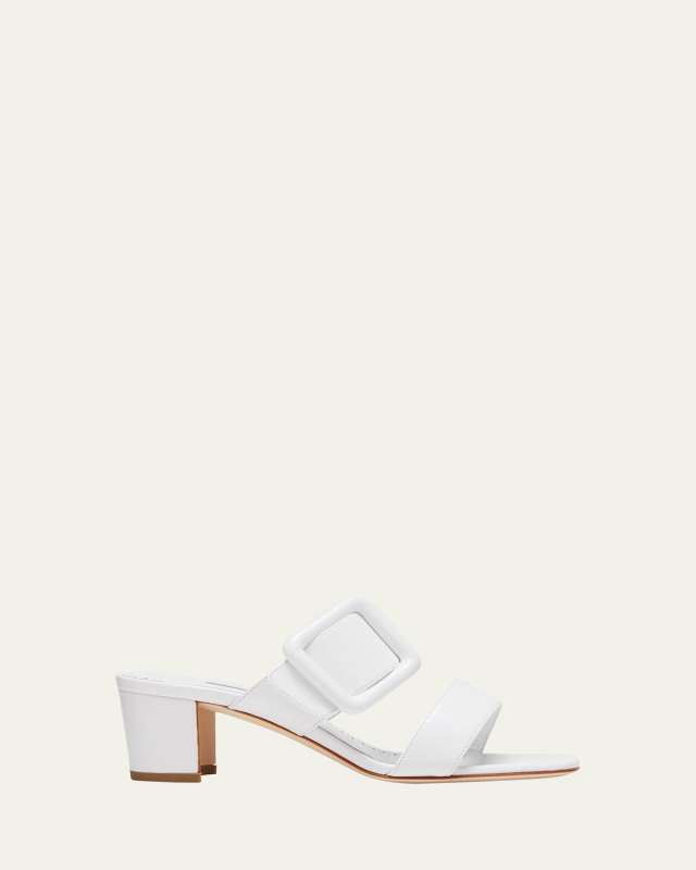 Tituba Leather Buckle Slide Sandals