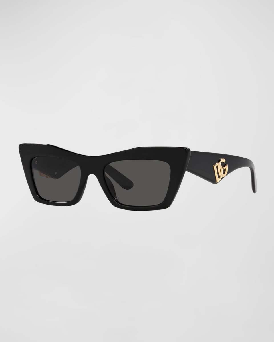 DG Acetate & Plastic Cat-Eye Sunglasses