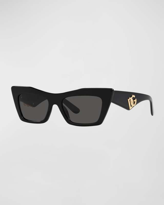 DG Acetate & Plastic Cat-Eye Sunglasses