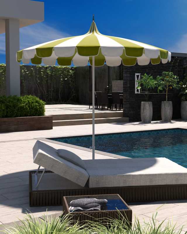 8.5' Pagoda Series Patio Umbrella