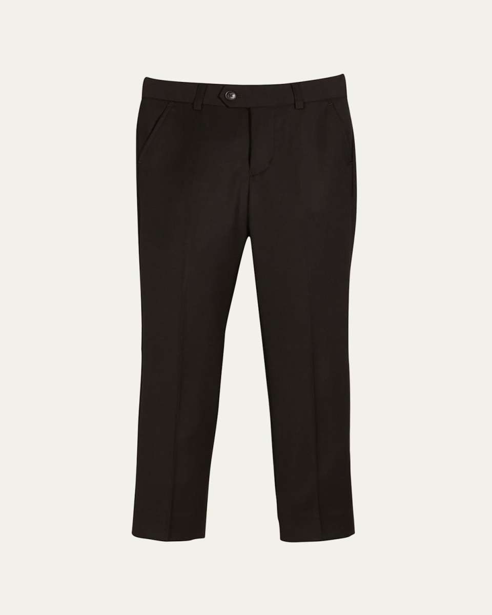 Slim Suit Pants, Black, Size 4-14