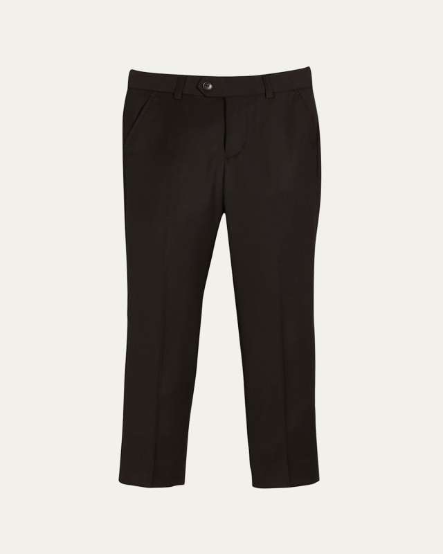 Slim Suit Pants, Black, Size 4-14