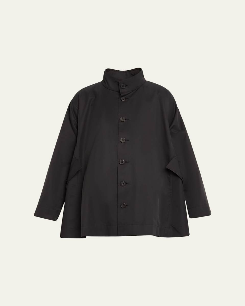 Caucasus High Neck Raincoat (Long Length)