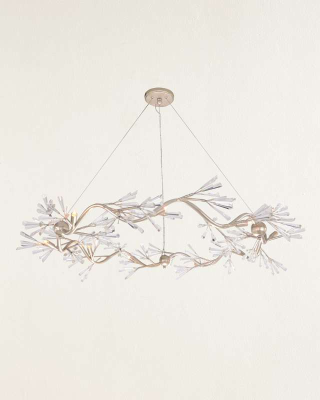Luna Crystal Wand Branched 9-Light Chandelier