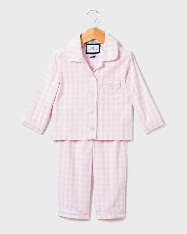 Gingham Pajama Set, Size 6M-14