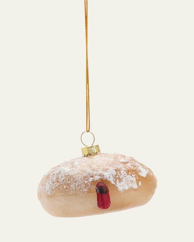 Jelly Filled Powdered Donut Ornament