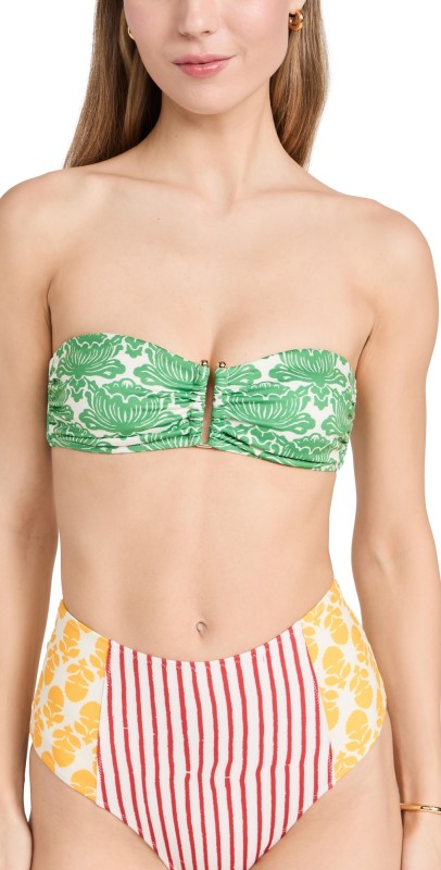 RHODE Mala Bikini Top Lotus Blossom