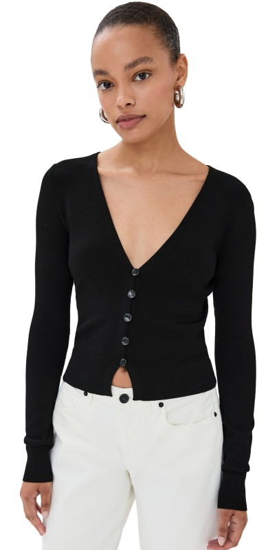 Proenza Schouler Addie Cardigan Black