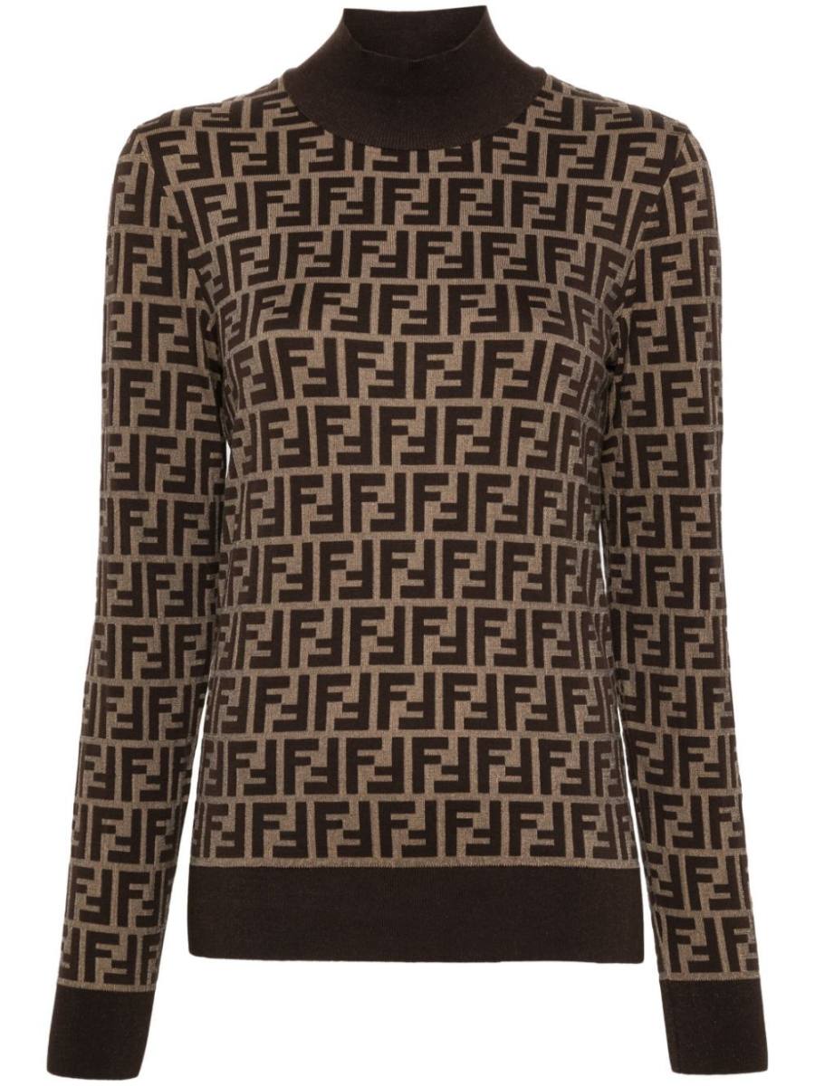FF-jacquard sweater