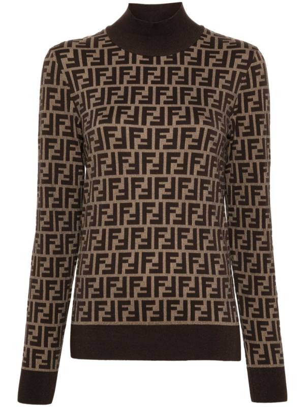 FF-jacquard sweater