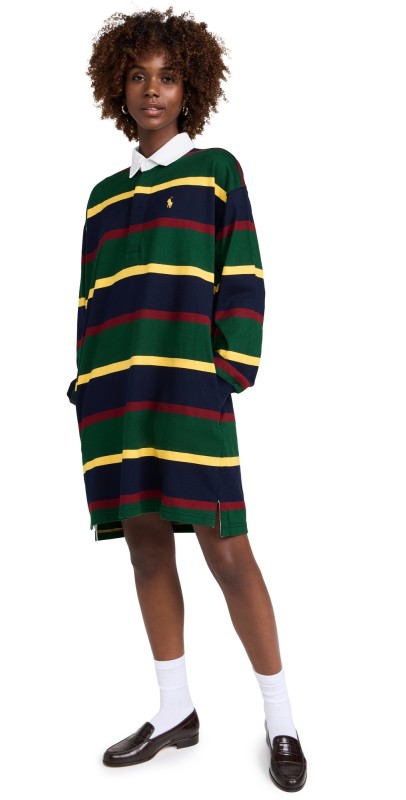 Polo Ralph Lauren Rugby Dress Hunter Green Multi