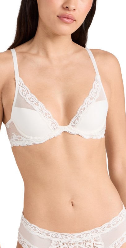 Natori Natori Feathers Contour Plunge Bra Ivory