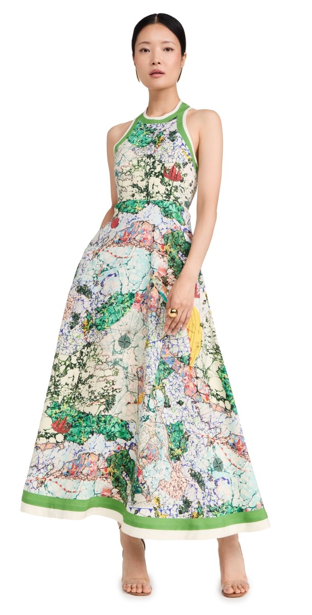 ALÉMAIS Odyssey Halter Dress Multi