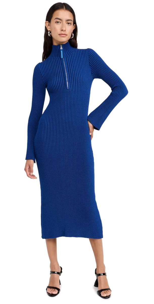 SIMONMILLER Zumi Textured Knit Dress Matisse Blue