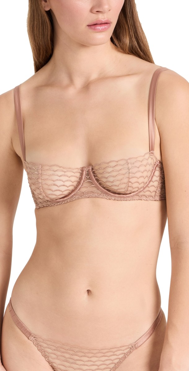 Coco de Mer Muse by Coco de Mer Talia Balcony Bra Warm Taupe