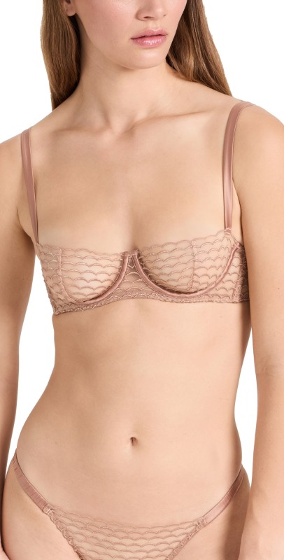 Coco de Mer Muse by Coco de Mer Talia Balcony Bra Warm Taupe