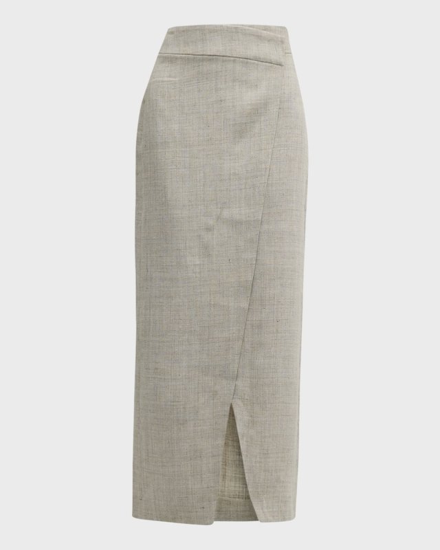 Overlap Maxi Skirt