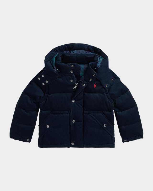 Boy's Corduroy Jacket W/ Embroidered Pony, Size S-X