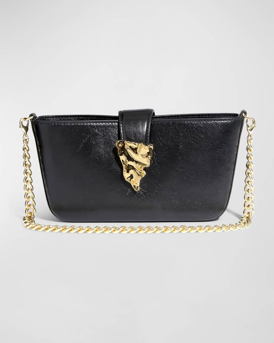The Crumple Convertible Leather Crossbody Bag