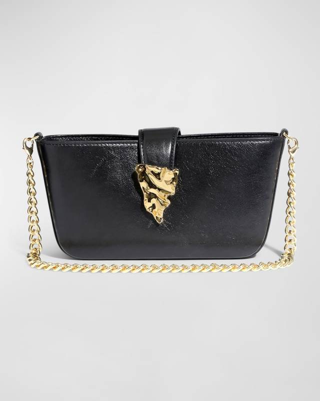 The Crumple Convertible Leather Crossbody Bag