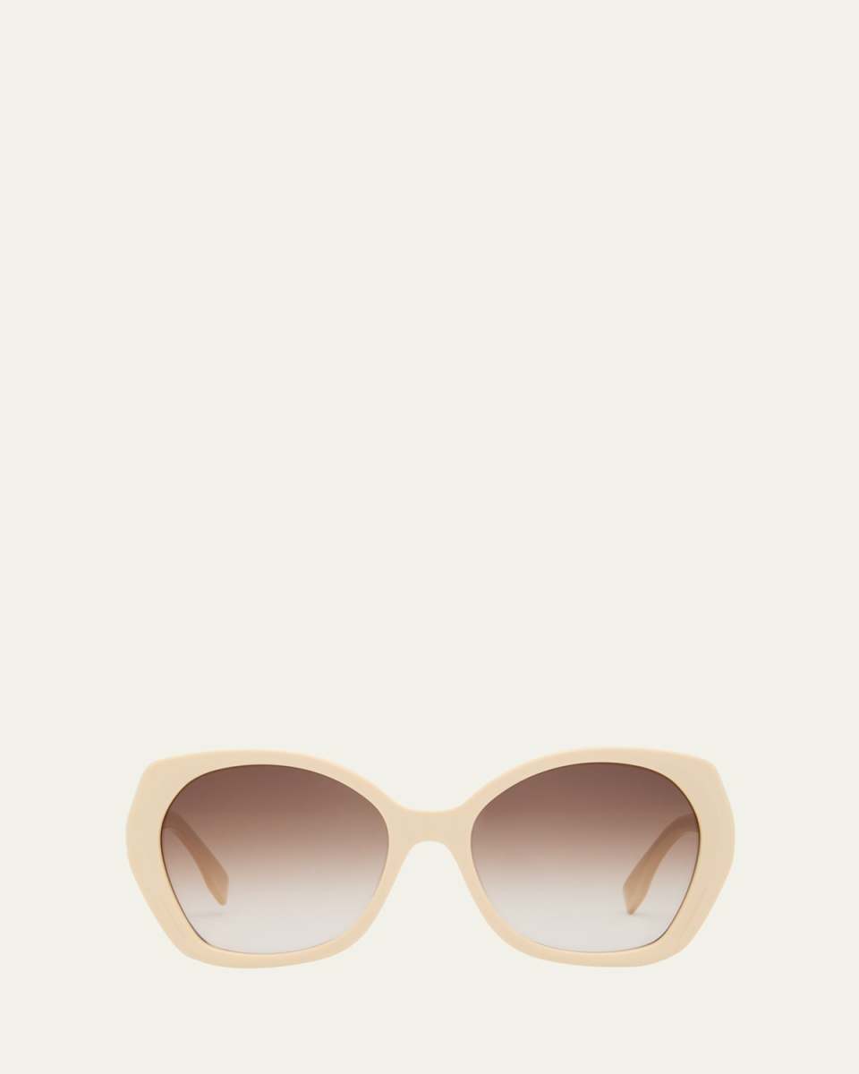 Lettering Butterfly Acetate Sunglasses