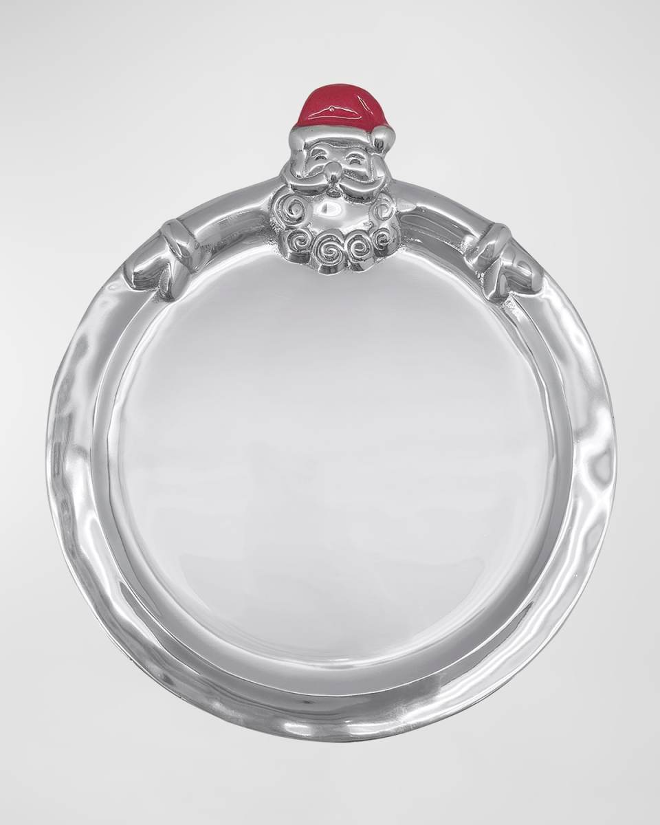 Hugging Santa Round Cookie Platter