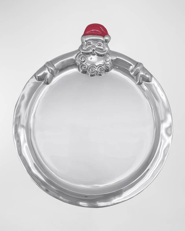 Hugging Santa Round Cookie Platter