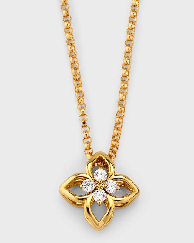 18K Petite Venetian Princess Pendant Necklace