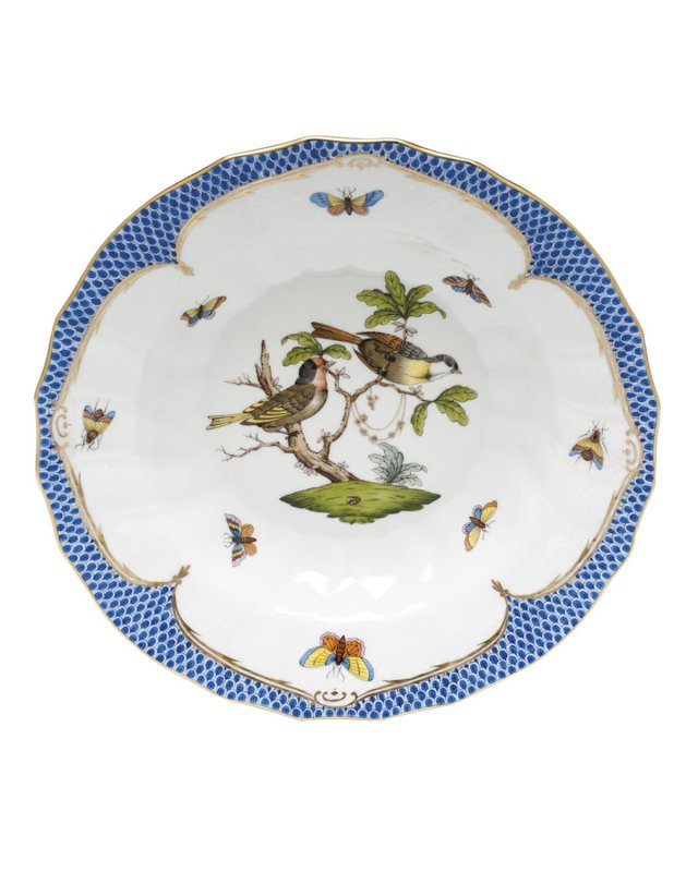 Rothschild Blue Motif 11 Rim Soup Bowl