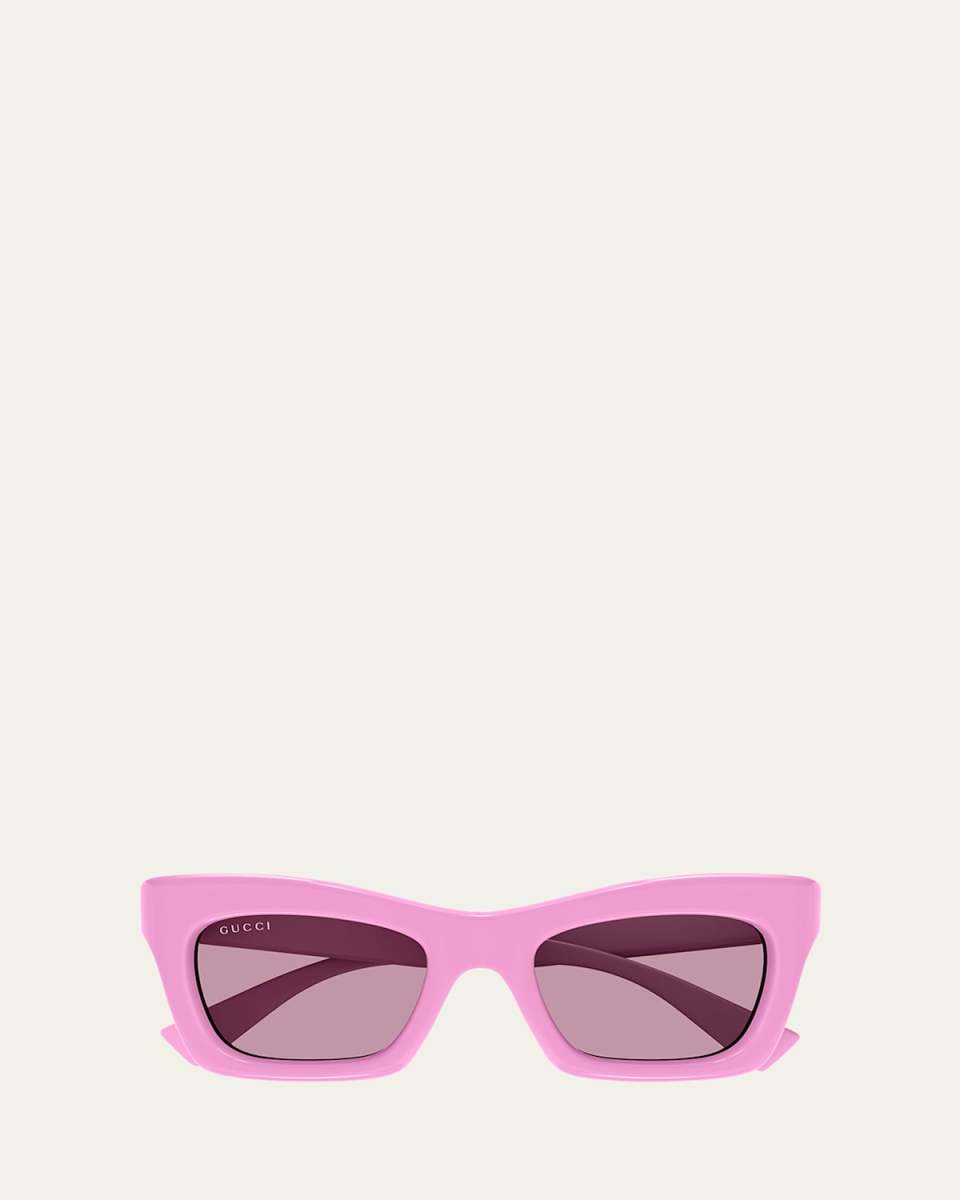 Logo Acetate Cat-Eye Sunglasses