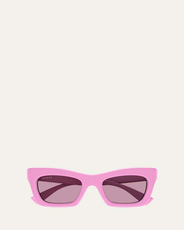 Logo Acetate Cat-Eye Sunglasses