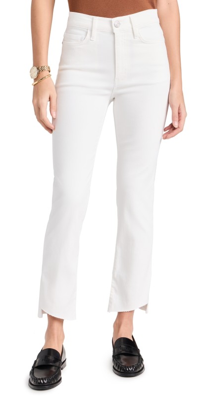 FRAME Le High Straight Jeans Au Natural Clean
