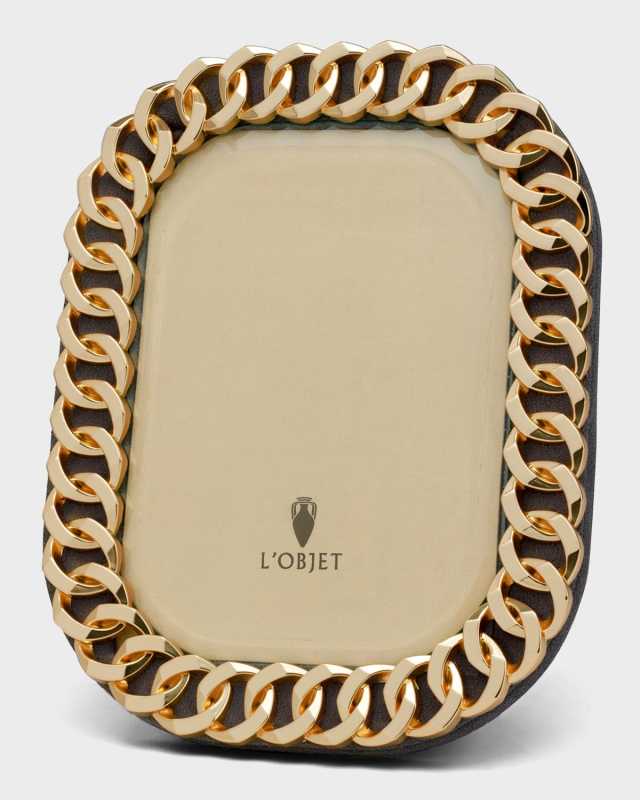 Gold Cuban Link Frame, 4" x 6"