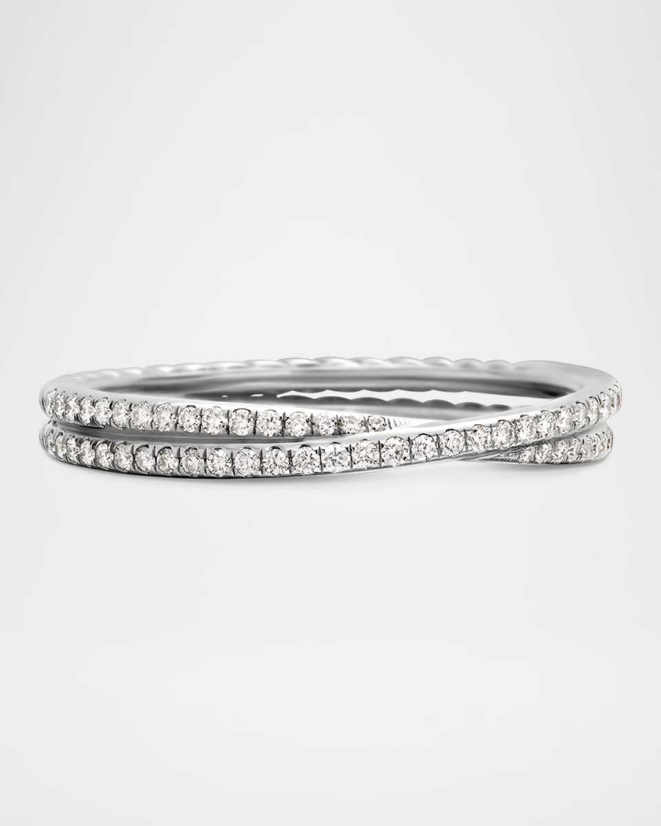3.14mm DY Crossover Band Ring in Platinum