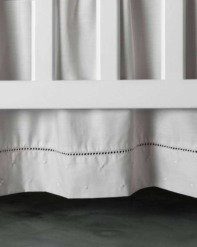 Amparo Crib Dust Skirt, Pink