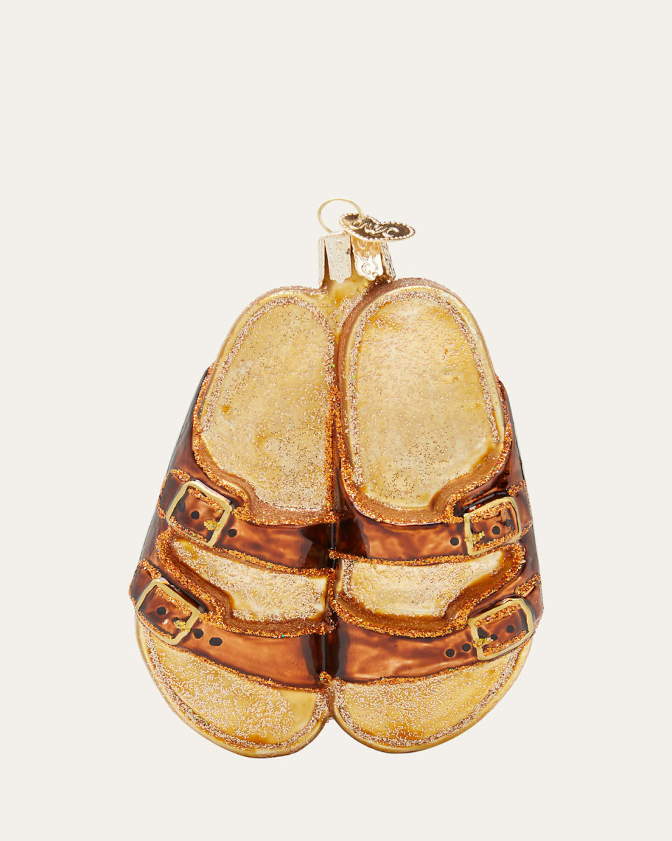 Sandals Glass Ornament