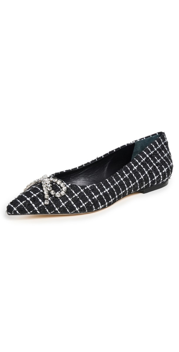 Larroude Lee Ballet Flats Black