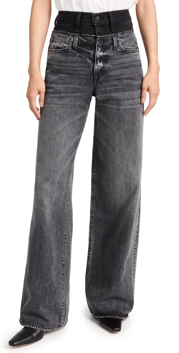 SLVRLAKE Re-Worked Double Waist Eva Shadow Coal Jeans Shadow Coal